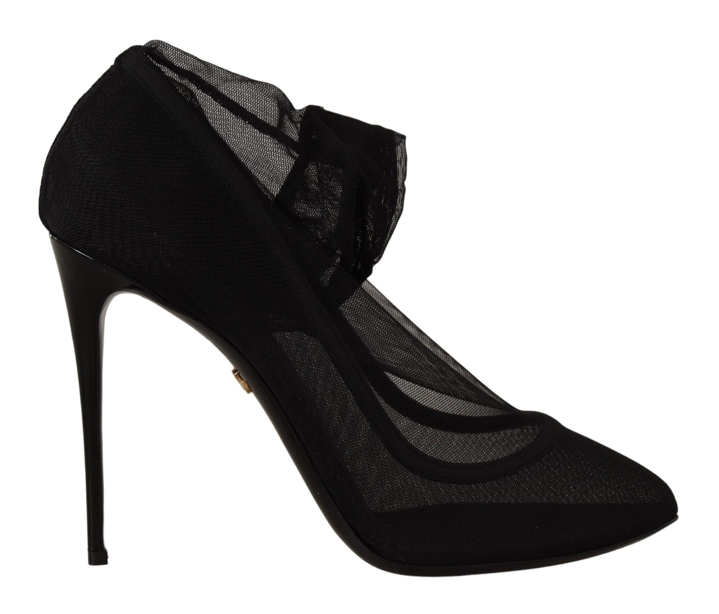 Dolce & Gabbana Elegant Black Stretch Socks Women's Boots