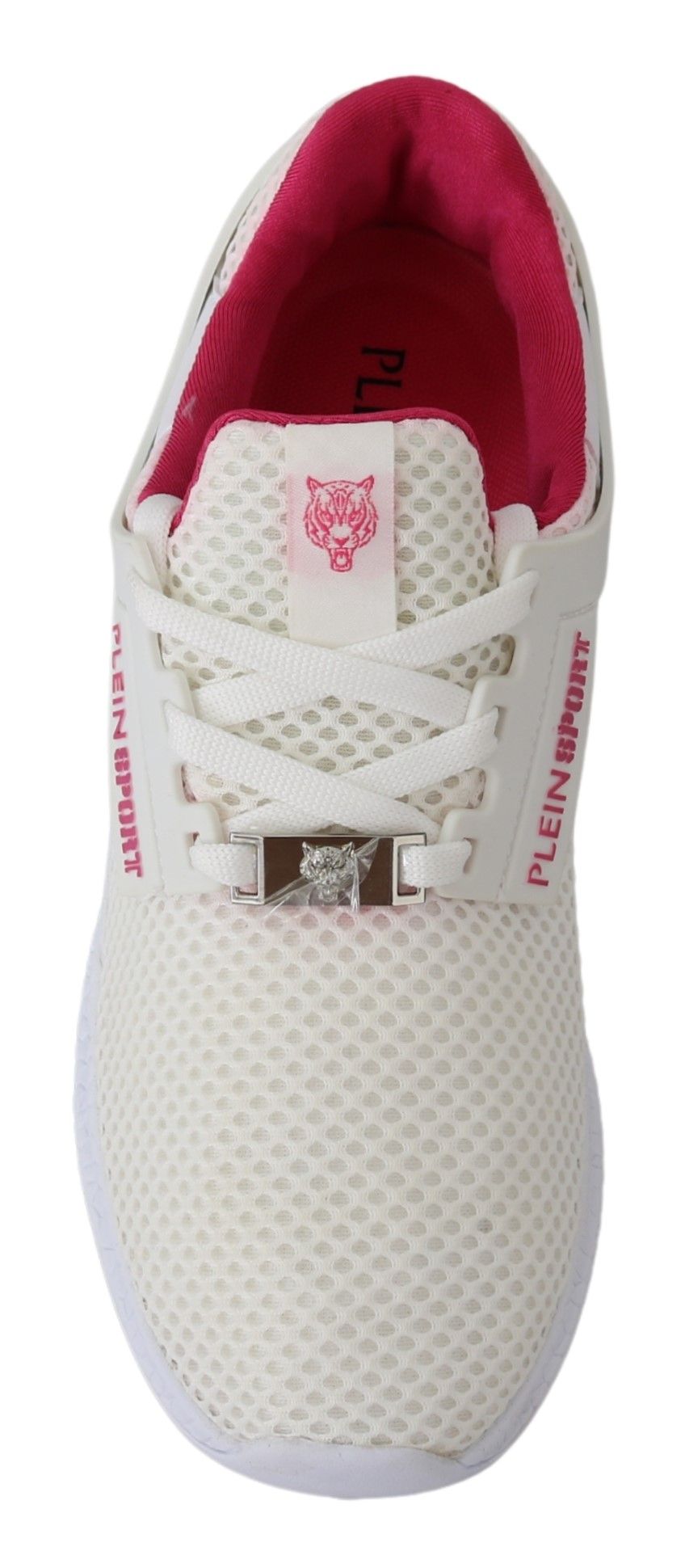 Plein Sport White Polyester Runner Becky Sneakers Women's Shoes