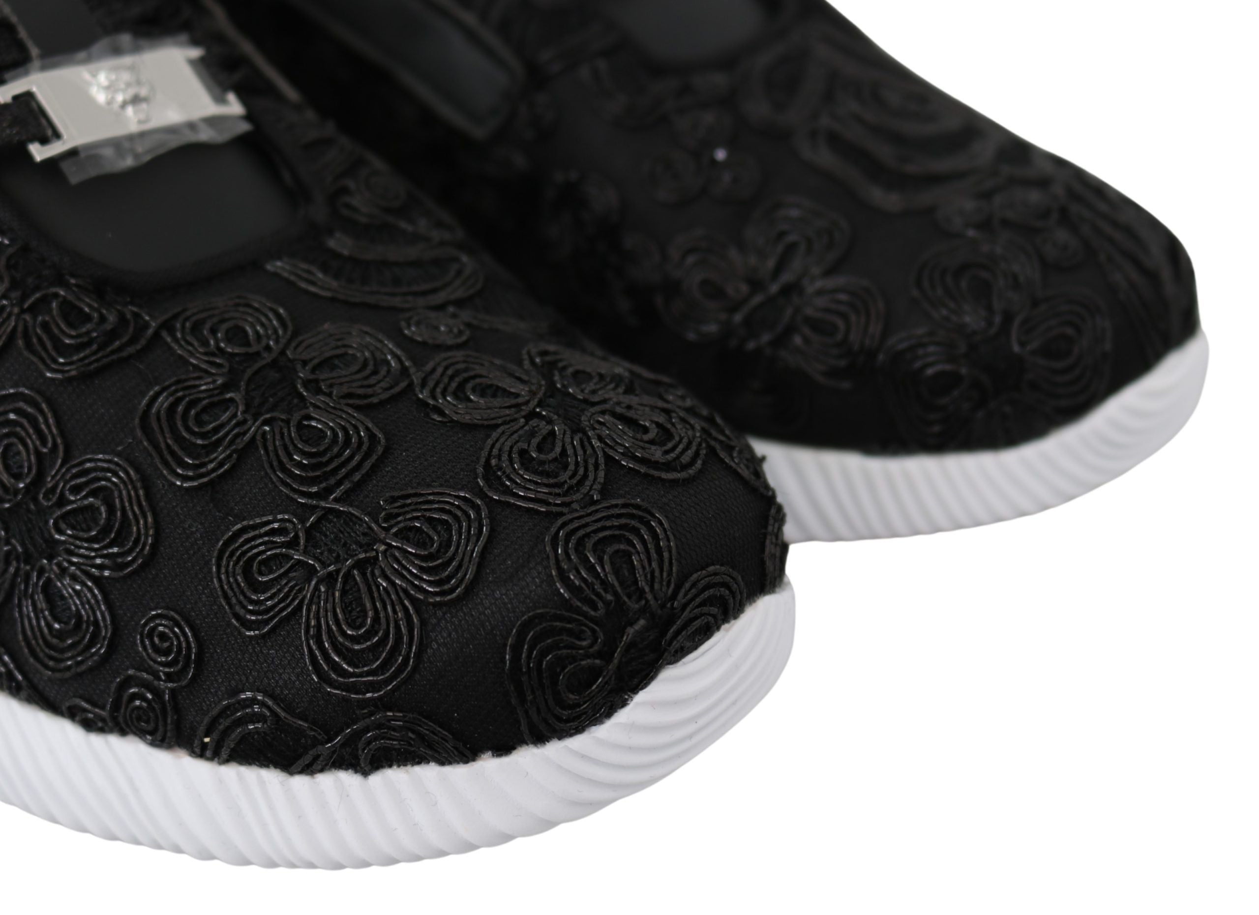 Plein Sport Black Polyester Runner Joice Sneakers Women's Shoes