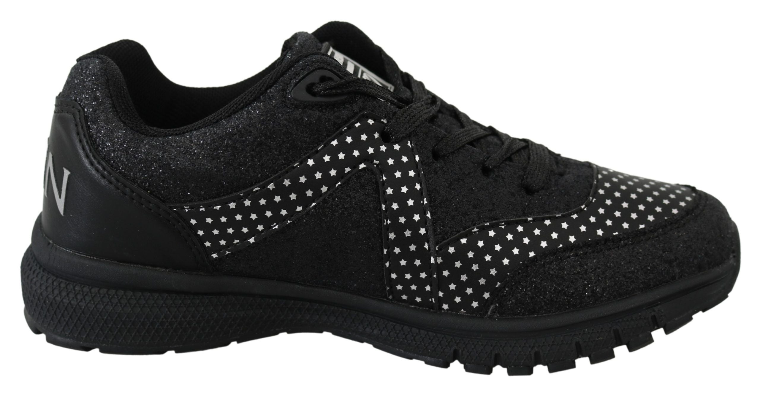 Plein Sport Black Polyester Runner Jasmines Sneakers Women's Shoes