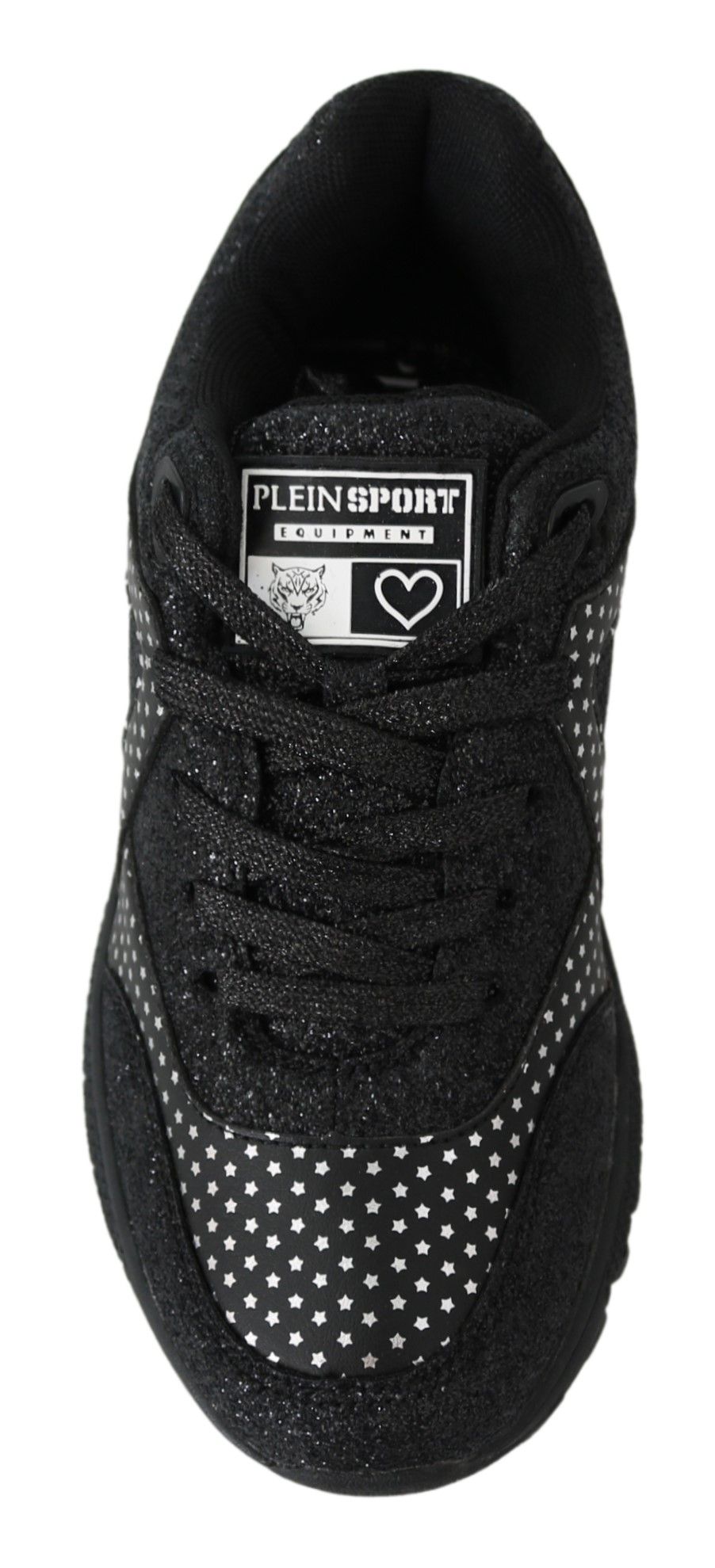 Plein Sport Black Polyester Runner Jasmines Sneakers Women's Shoes