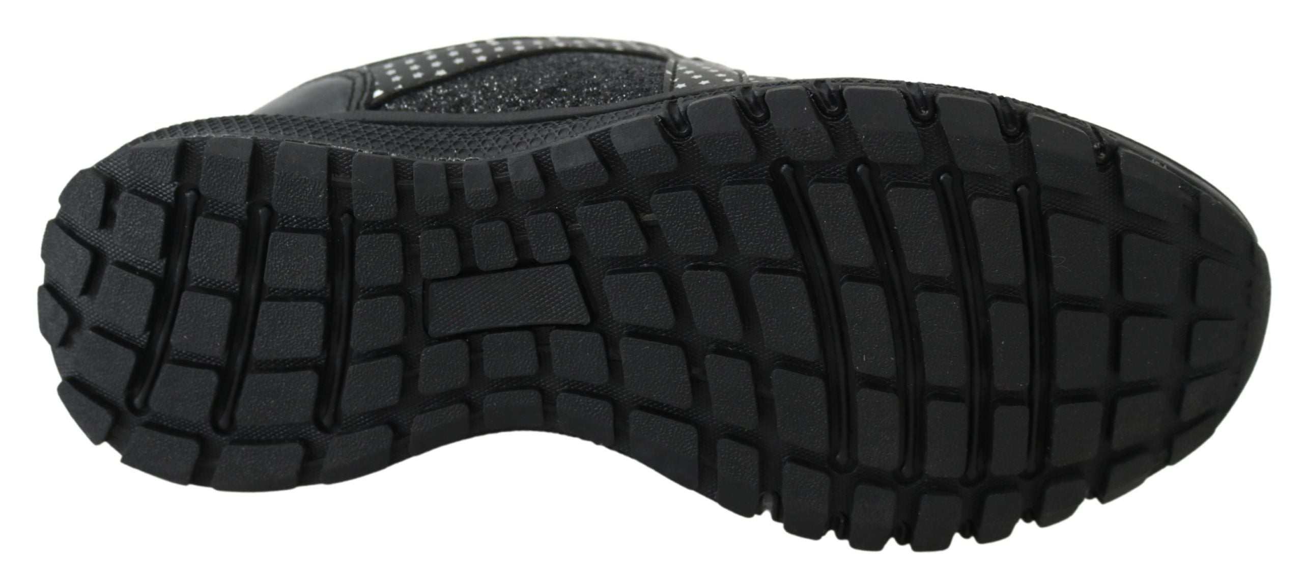 Plein Sport Black Polyester Runner Jasmines Sneakers Women's Shoes