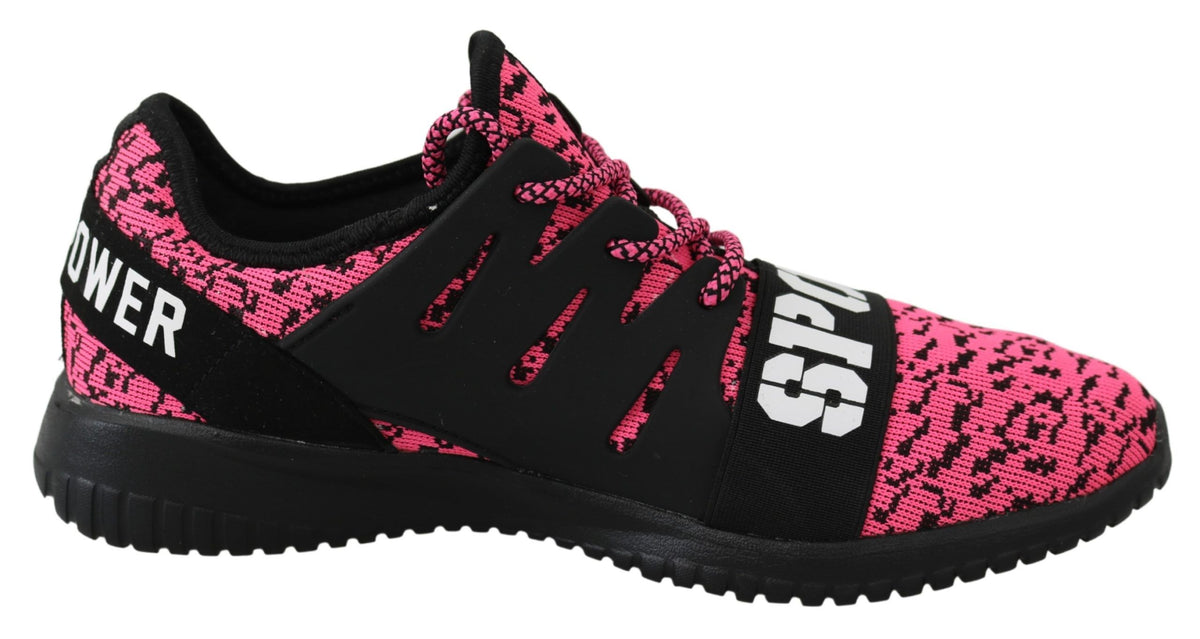 Plein Sport Pink Blush Polyester Runner Joice Sneakers Women's Shoes