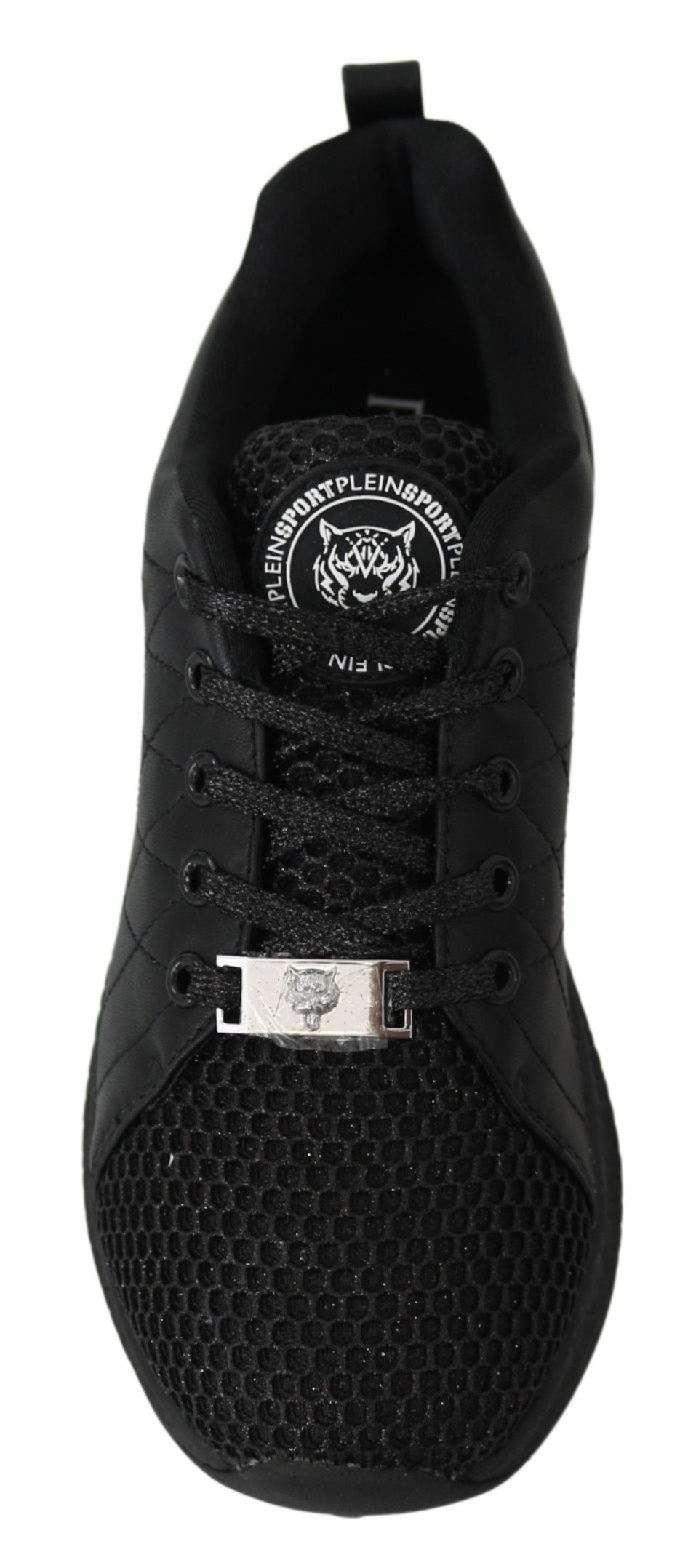 Plein Sport Black Polyester Runner Gisella Sneakers Women's Shoes