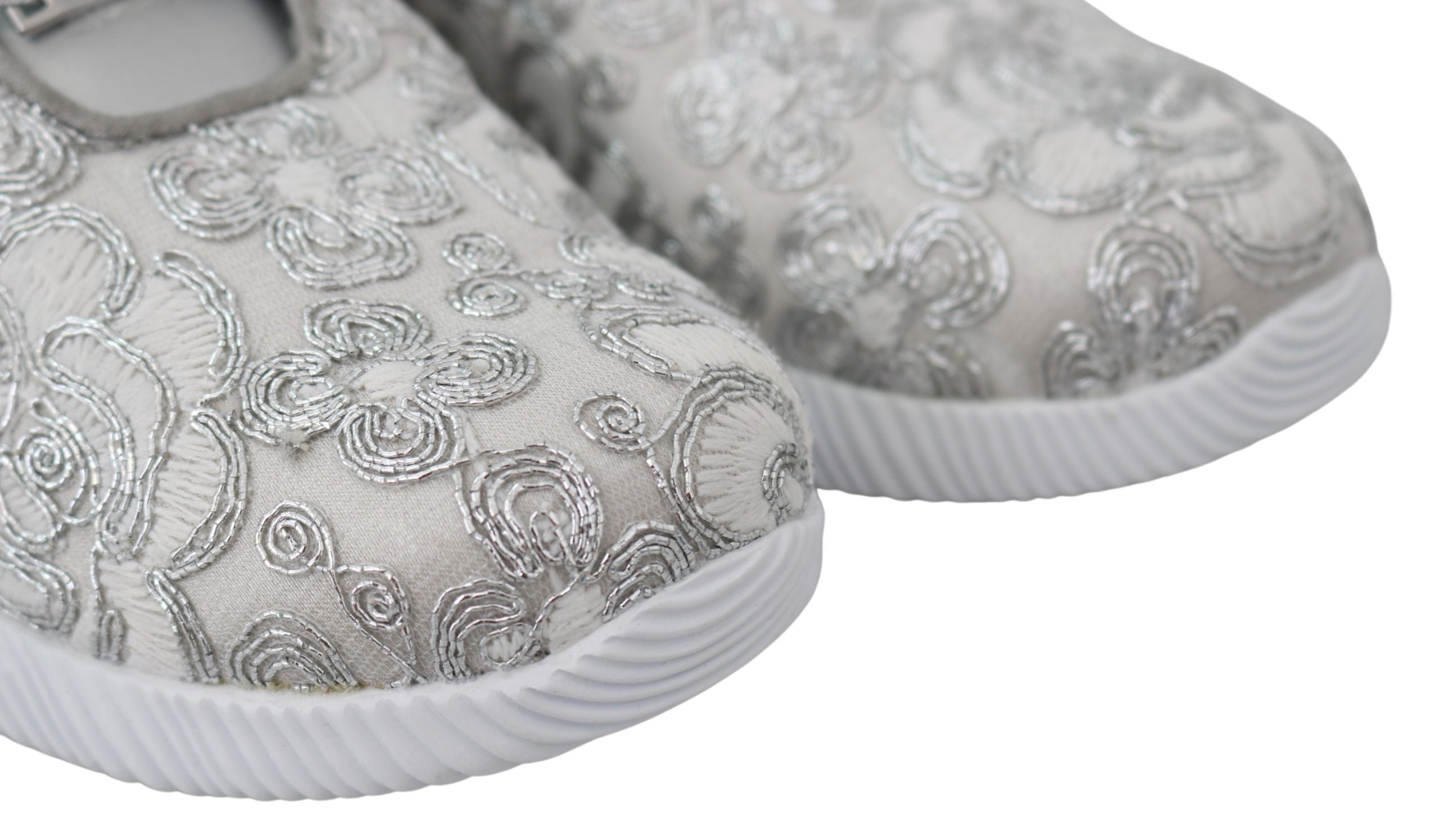Plein Sport Silver Polyester Runner Joice Sneakers Women's Shoes