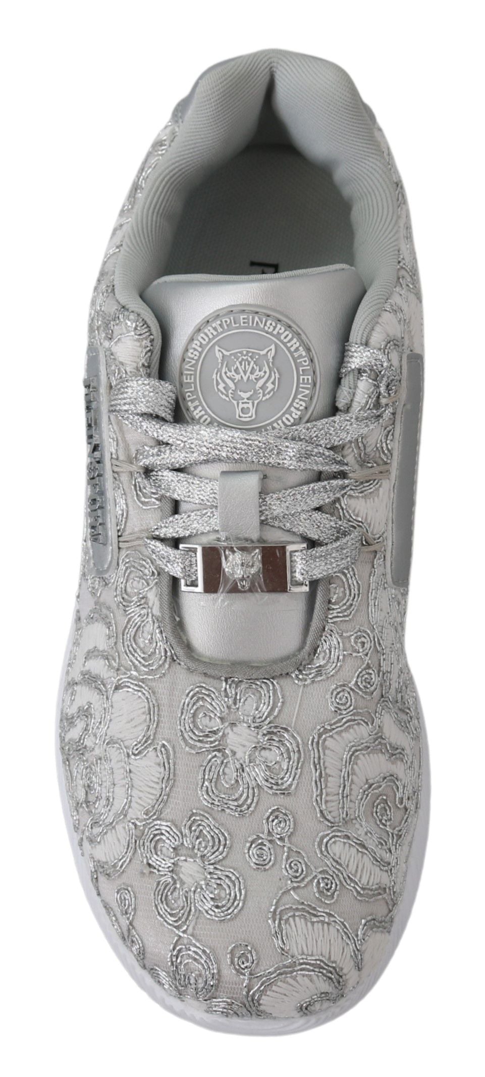 Plein Sport Silver Polyester Runner Joice Sneakers Women's Shoes