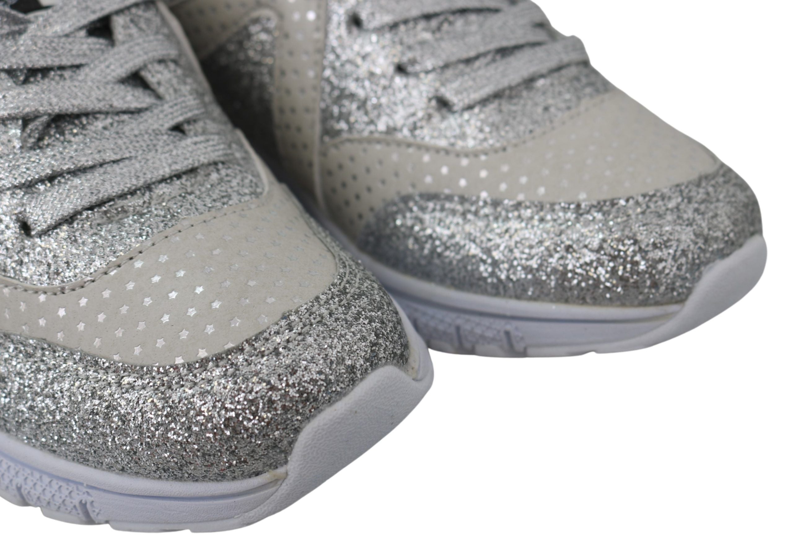 Plein Sport Silver Polyester Runner Jasmines Sneakers Women's Shoes