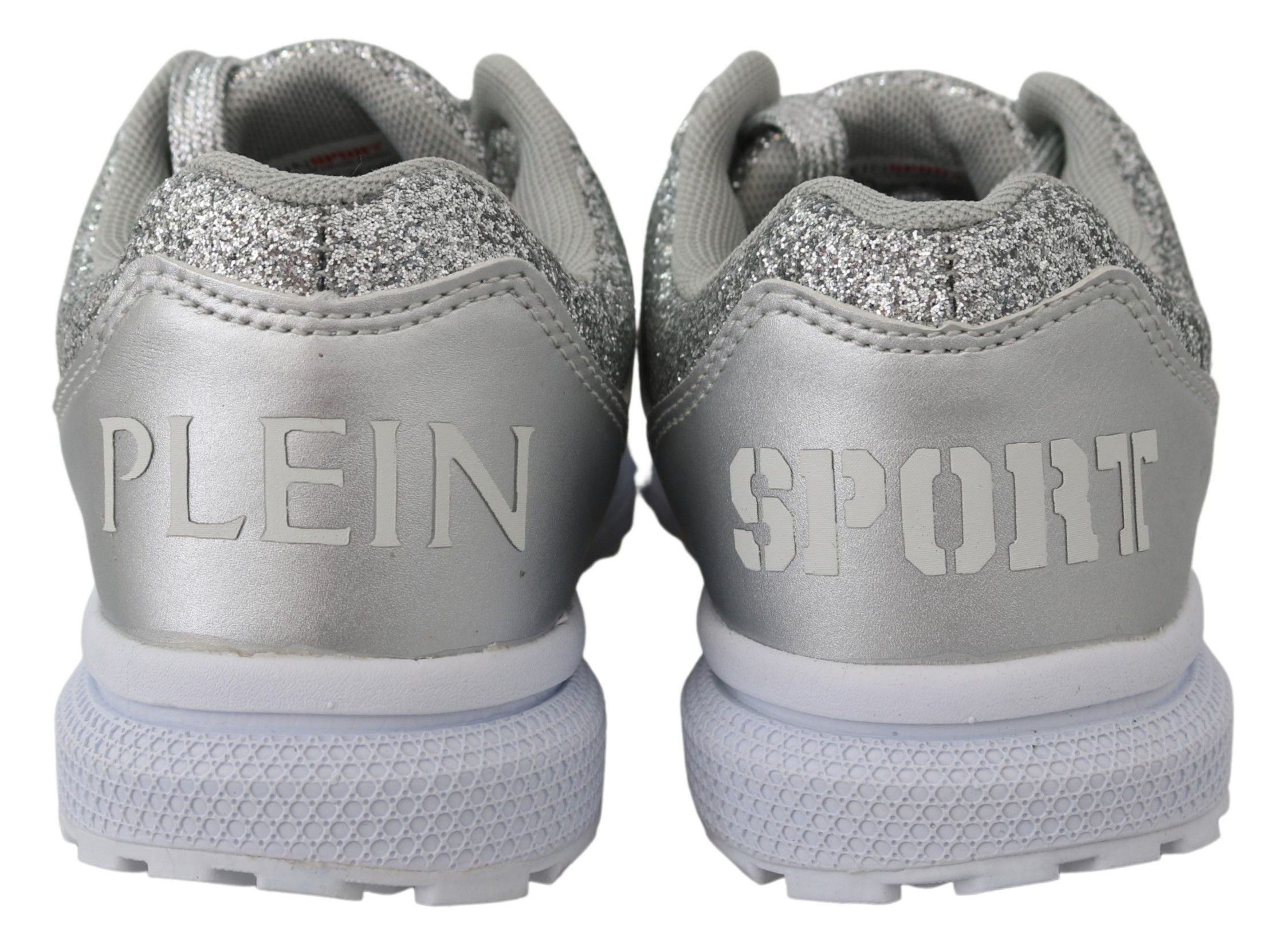 Plein Sport Silver Polyester Runner Jasmines Sneakers Women's Shoes