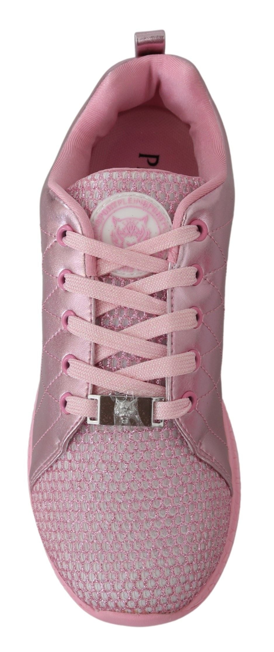 Plein Sport Pink Blush Polyester Runner Gisella Sneakers Women's Shoes