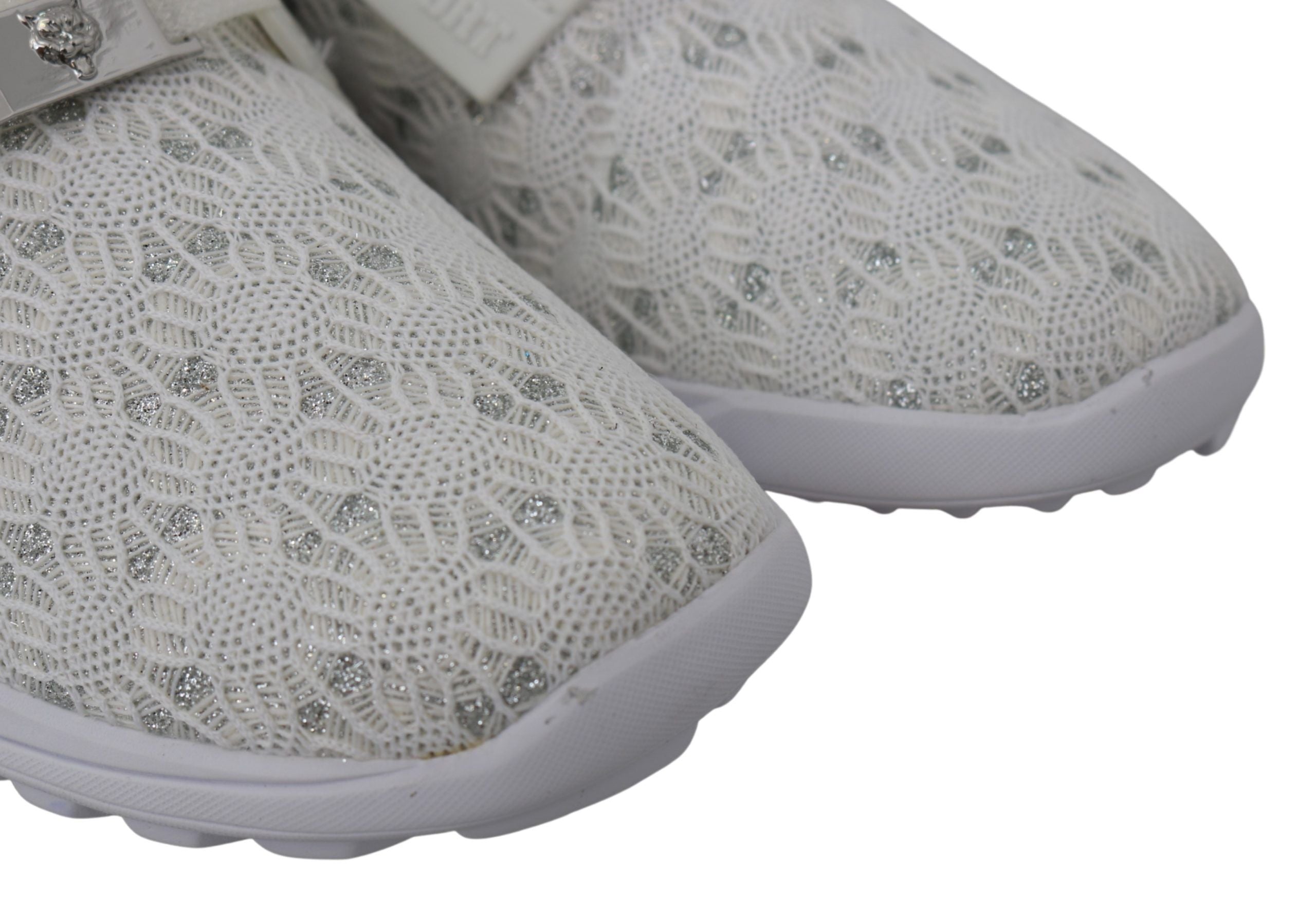 Plein Sport White Polyester Runner Beth Sneakers Women's Shoes
