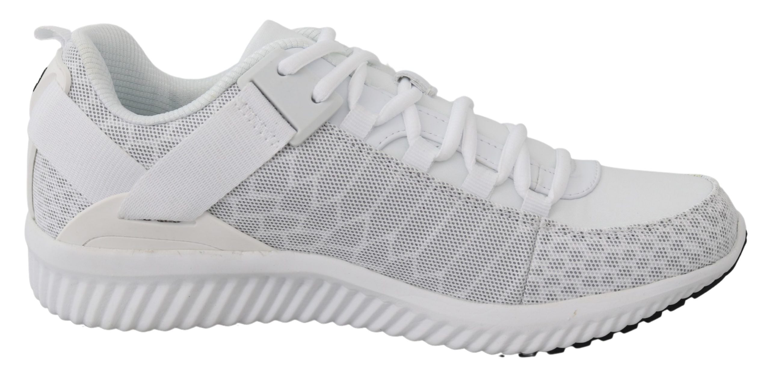 Plein Sport White Polyester Adrian Sneakers Men's Shoes