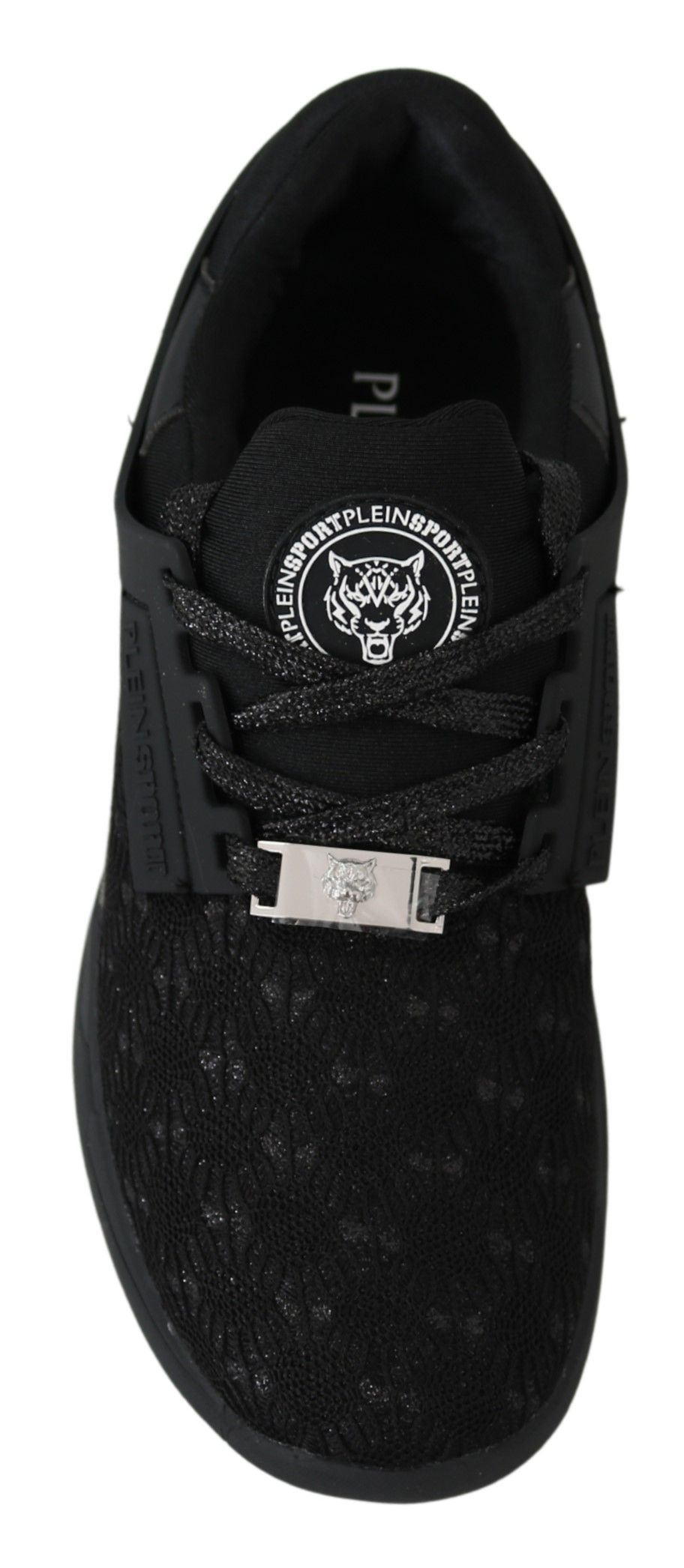 Plein Sport Black Polyester Runner Beth Sneakers Women's Shoes