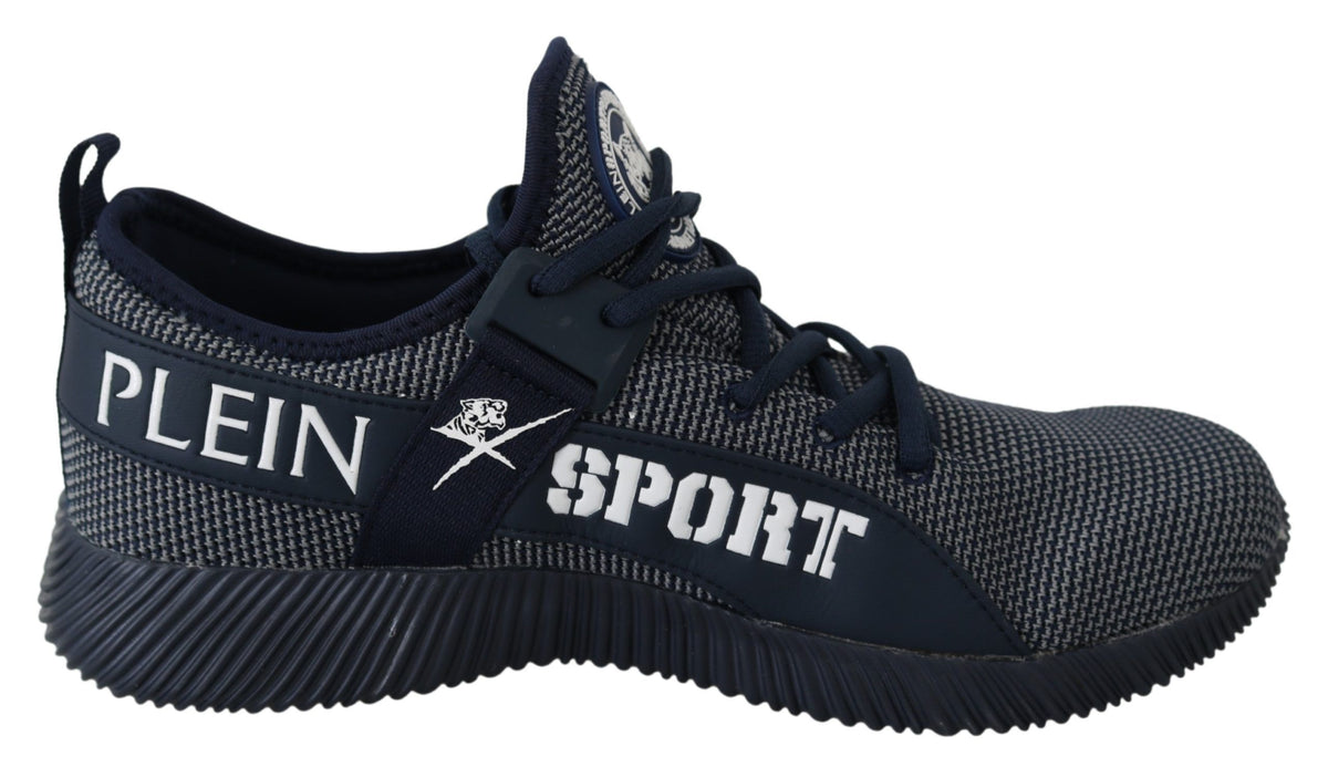 Plein Sport Blue Indaco Polyester Carter Sneakers Men's Shoes