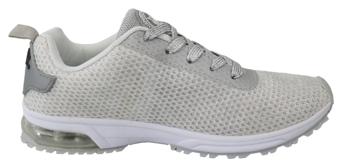Plein Sport Silver Polyester Gretel Sneakers Women's Shoes