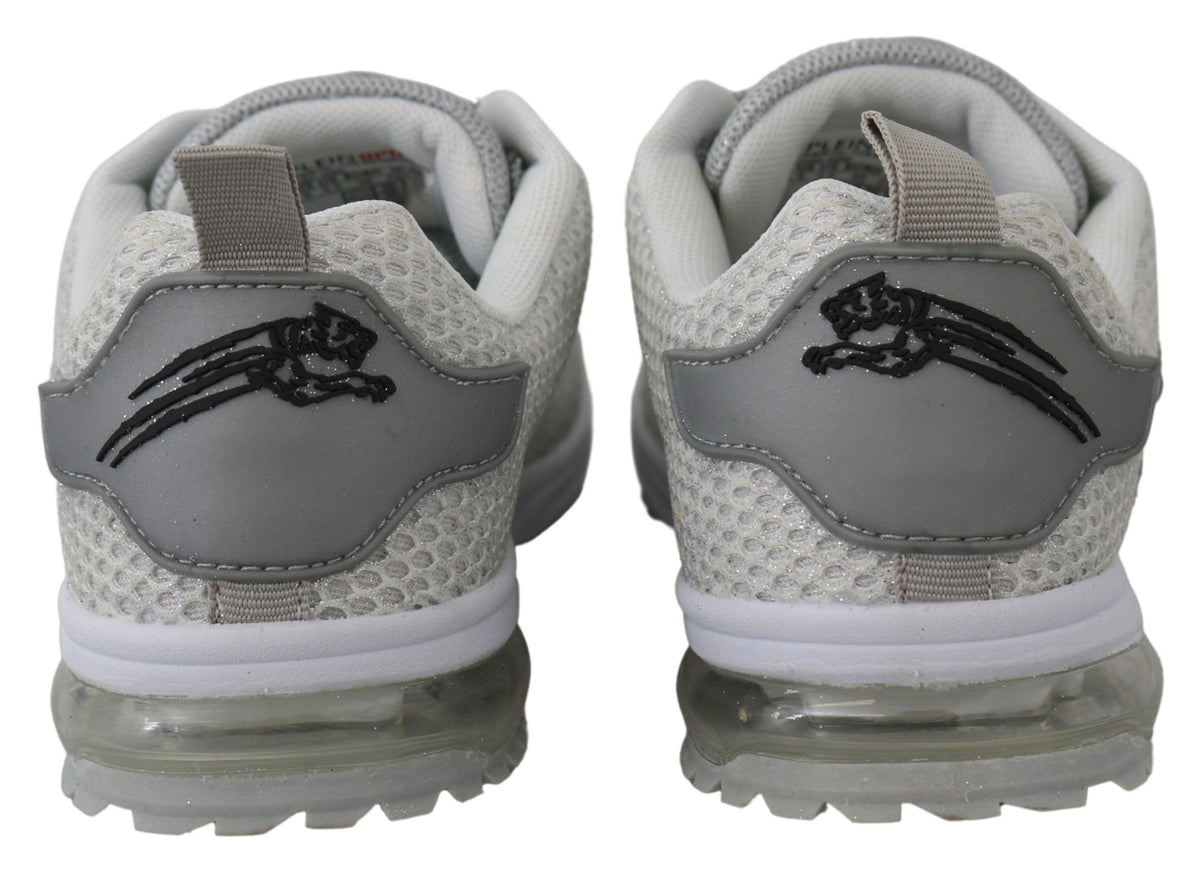 Plein Sport Silver Polyester Gretel Sneakers Women's Shoes