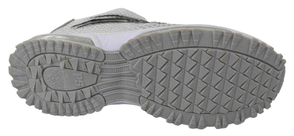 Plein Sport Silver Polyester Gretel Sneakers Women's Shoes