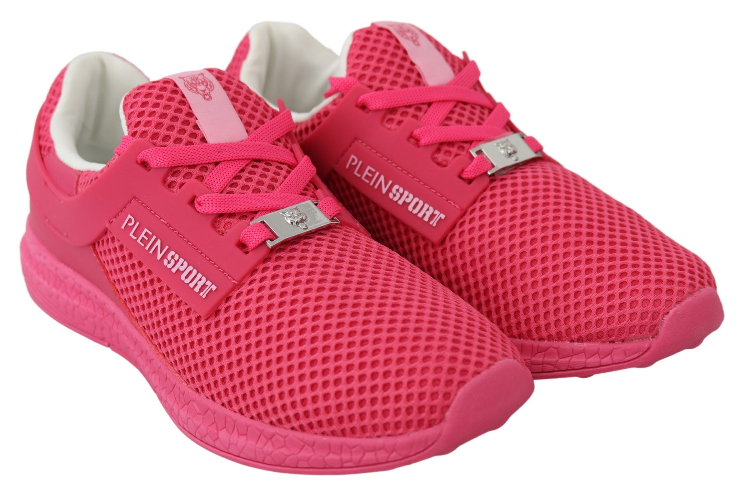 Plein Sport Fuxia Beetroot Polyester Runner Becky Sneakers Women's Shoes