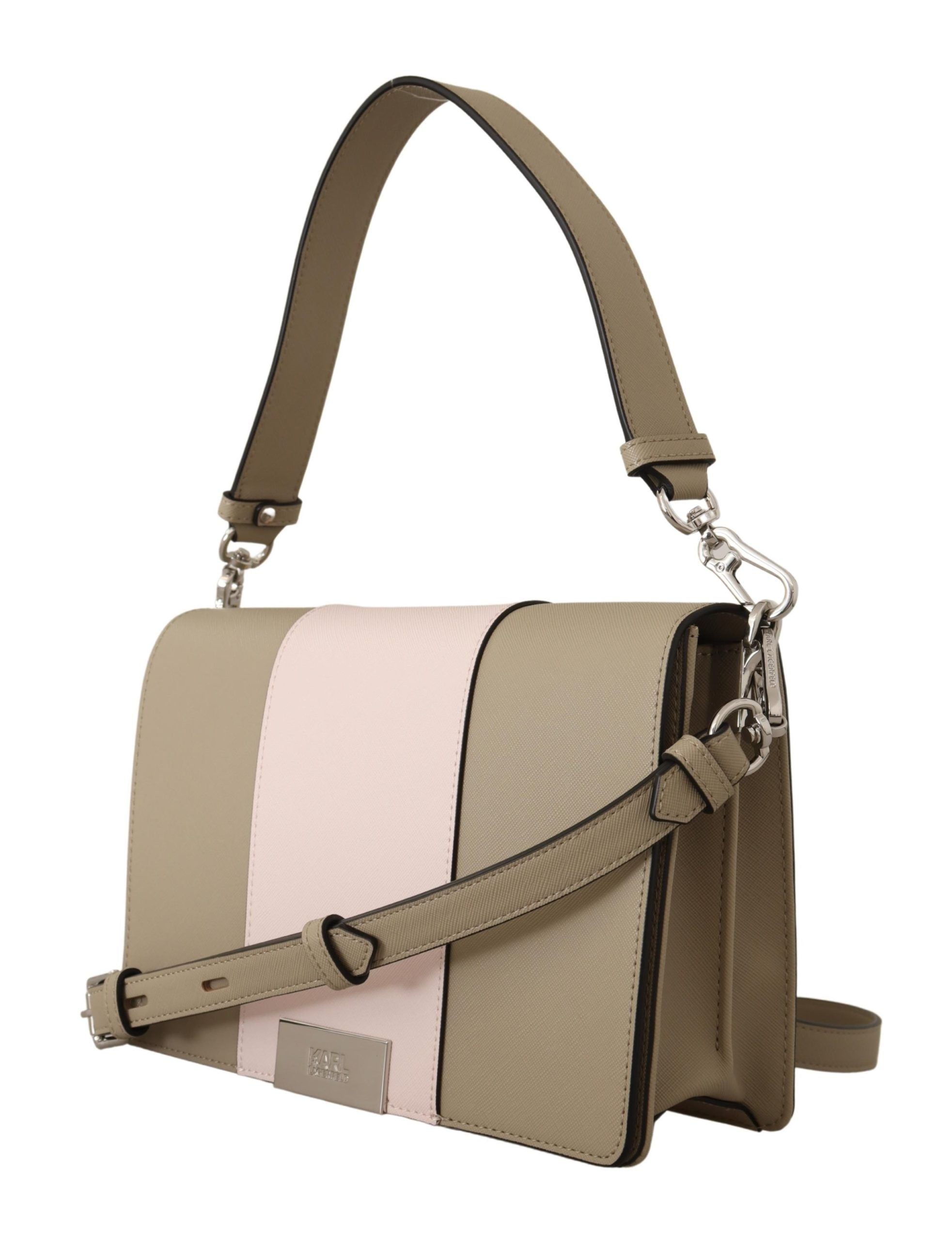 Karl Lagerfeld Chic Sage Shoulder Bag with Dual Women's Straps