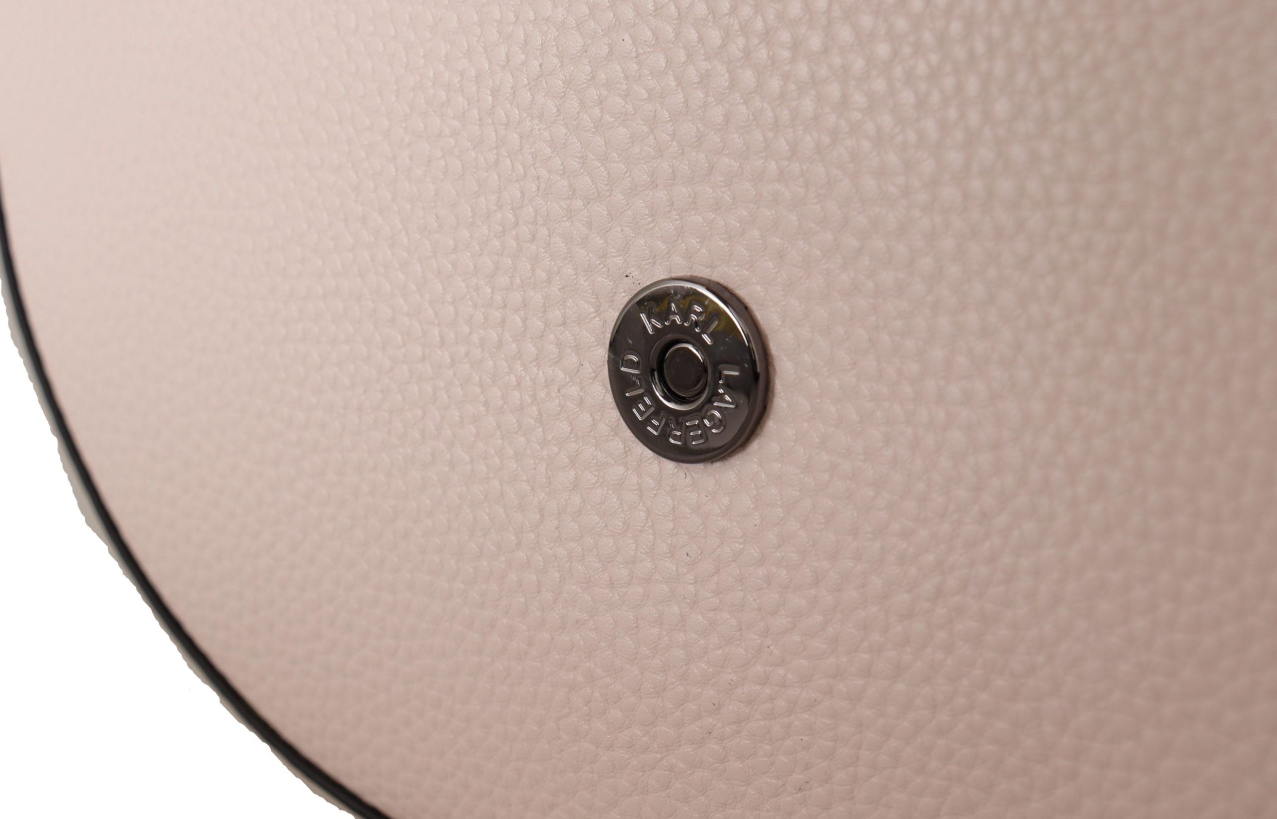 Karl Lagerfeld Elegant Mauve Light Pink Leather Shoulder Women's Bag