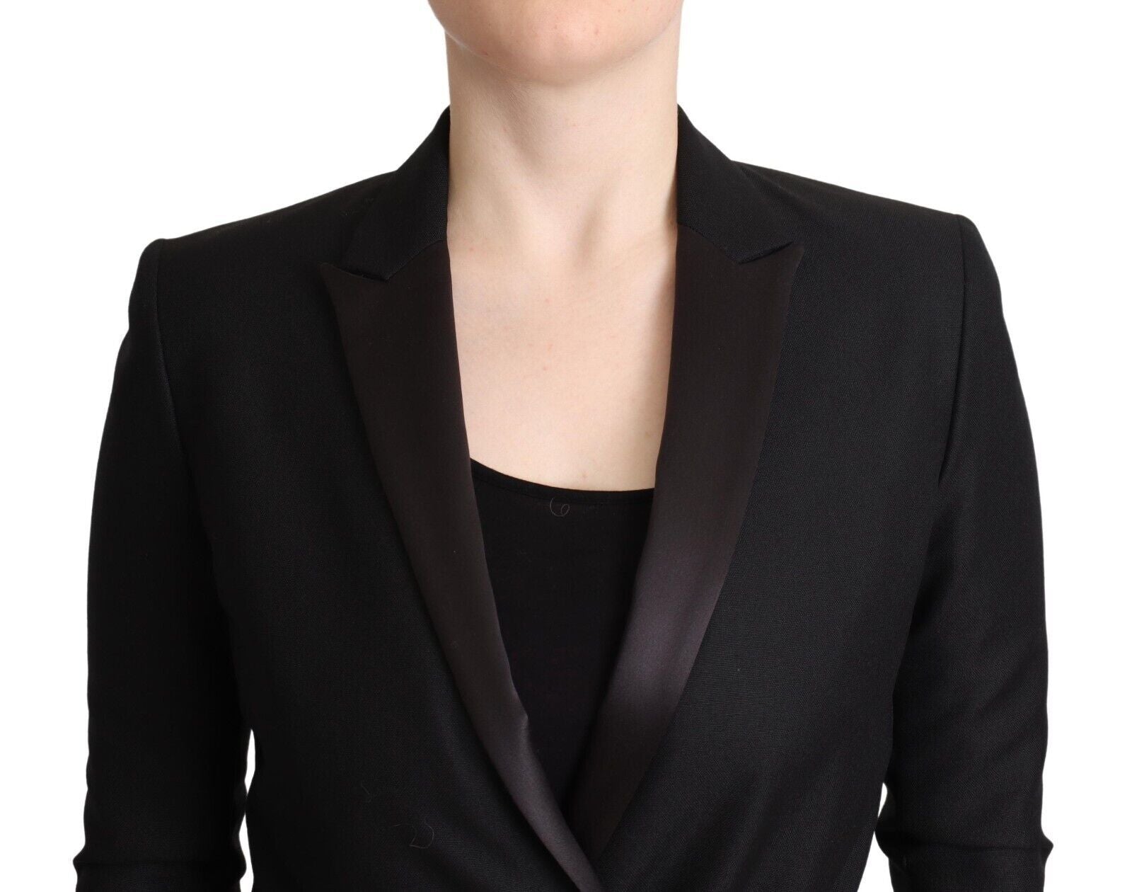 Costume National Black Long Sleeves Double Breasted Women's Jacket