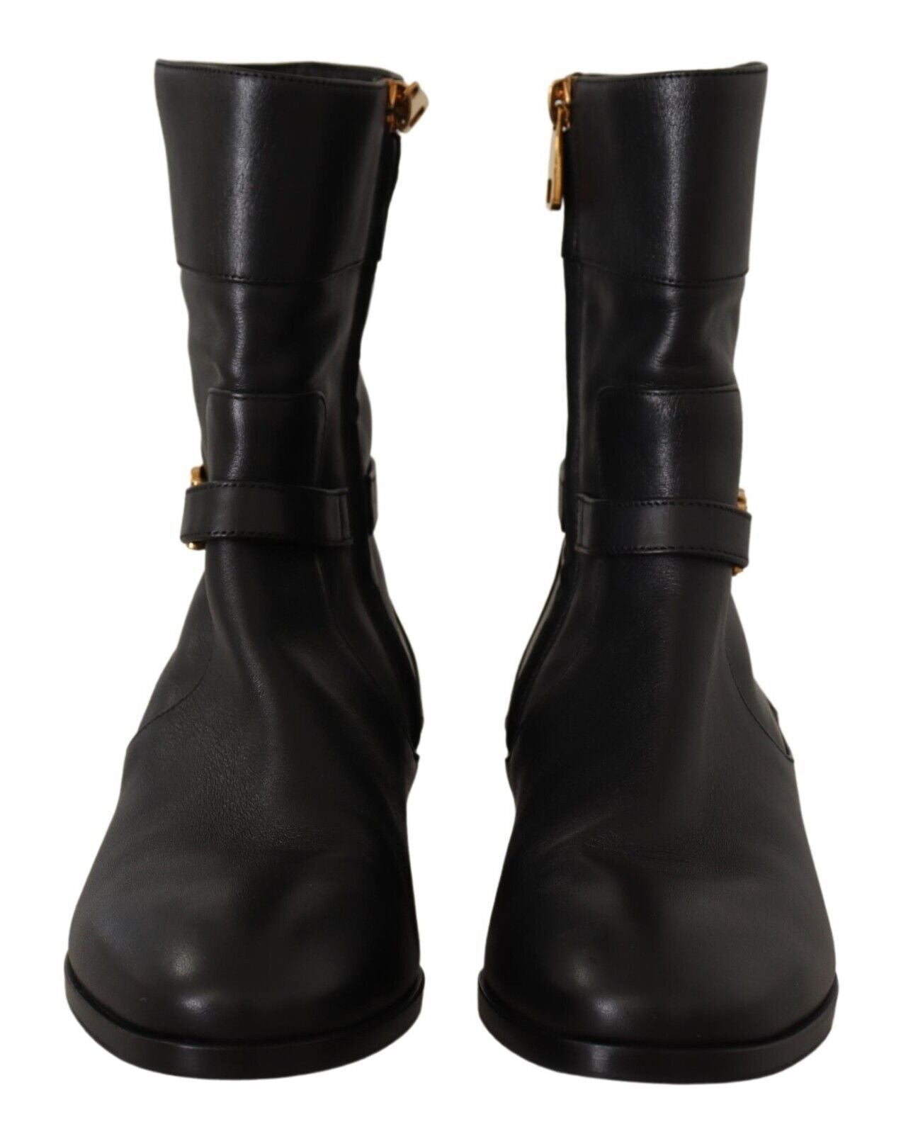 Dolce & Gabbana Elegant Leather Biker Women's Boots