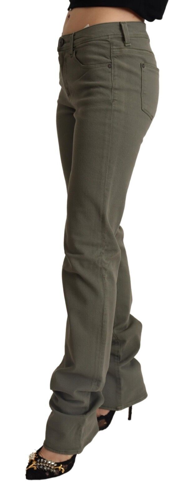 Ermanno Scervino Chic Grey Low Waist Skinny Women's Jeans