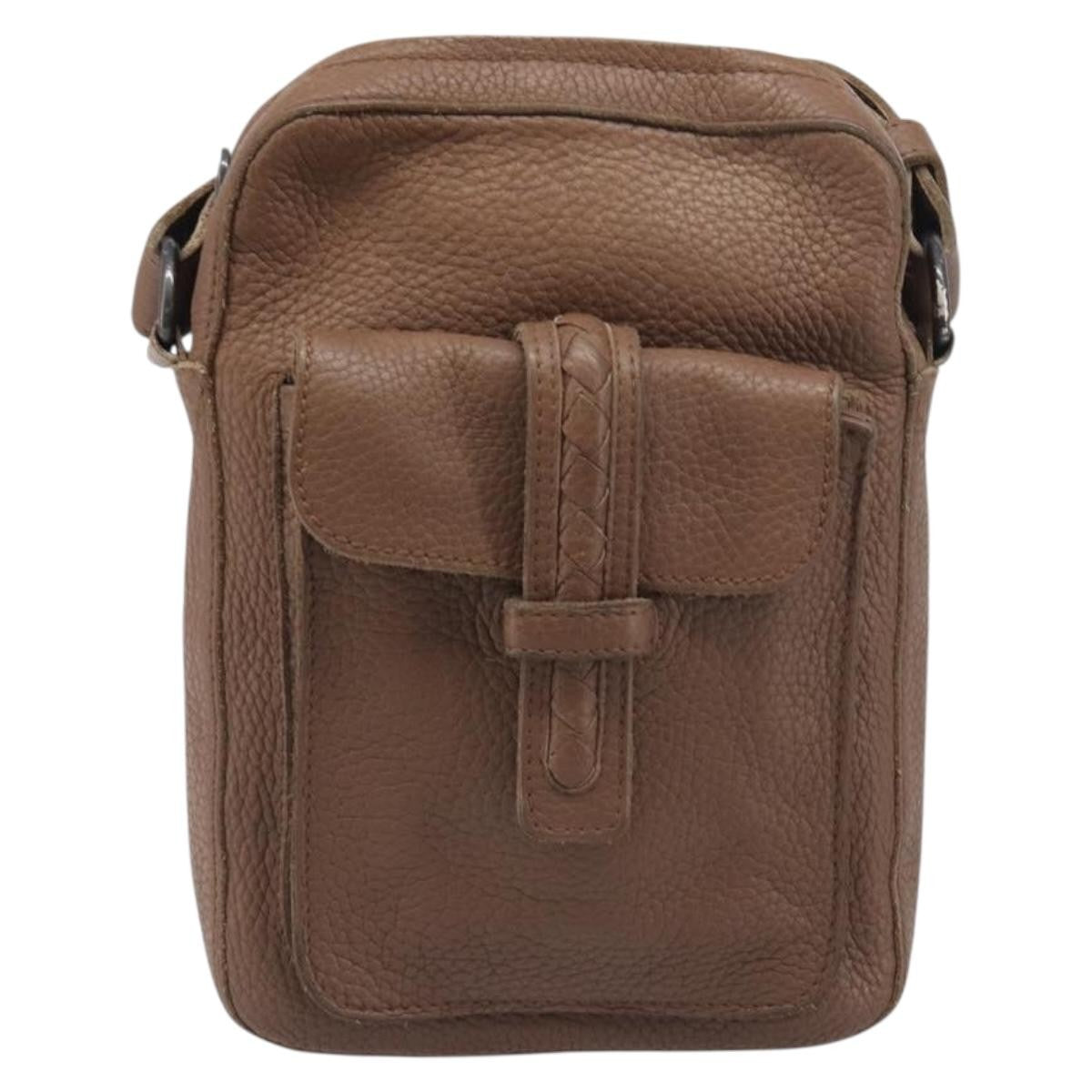 Bottega Veneta Shoulder Leather Brown Leather Shoulder Bag Bag (Pre-Owned)