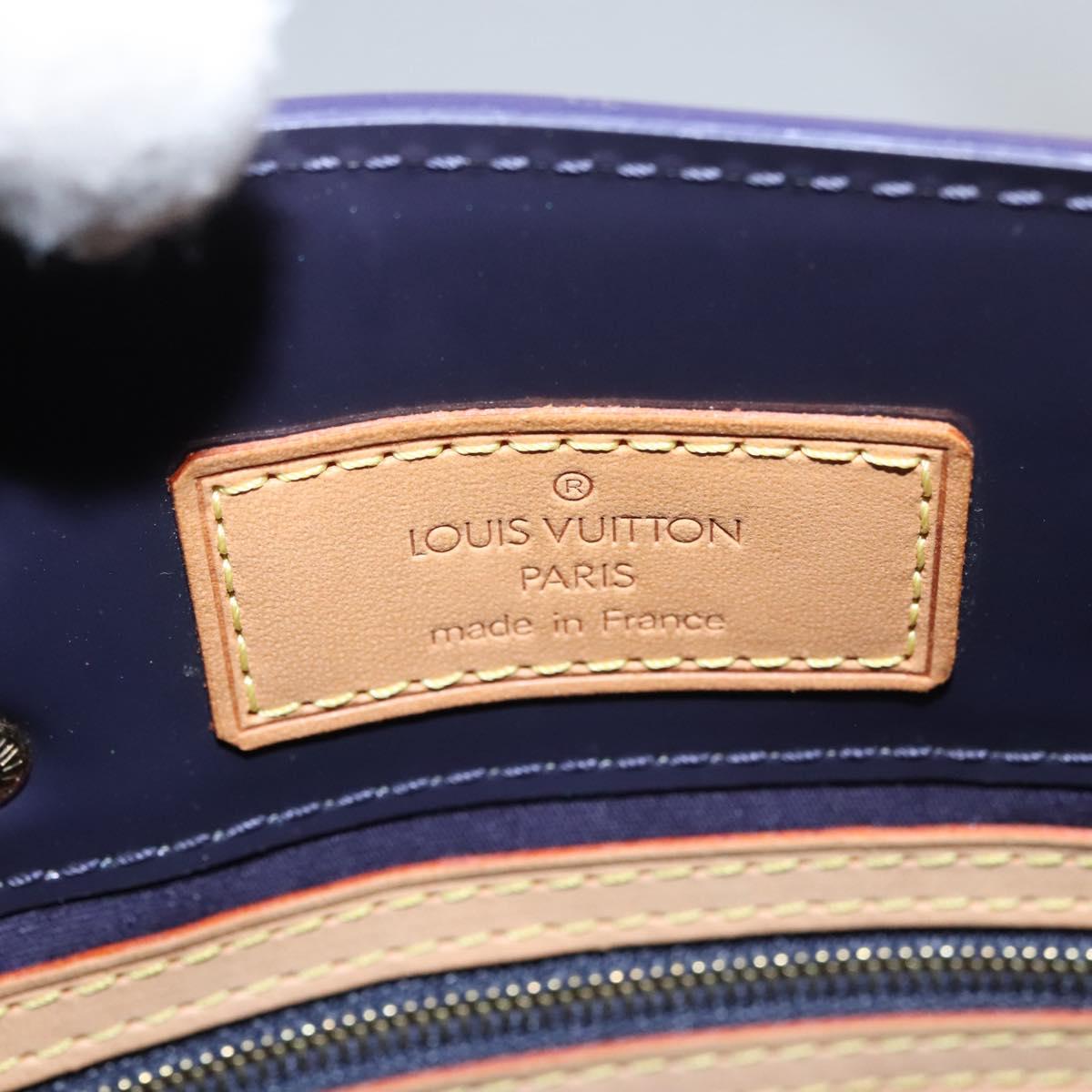 Louis Vuitton Reade Navy Patent Leather Handbag (Pre-Owned)