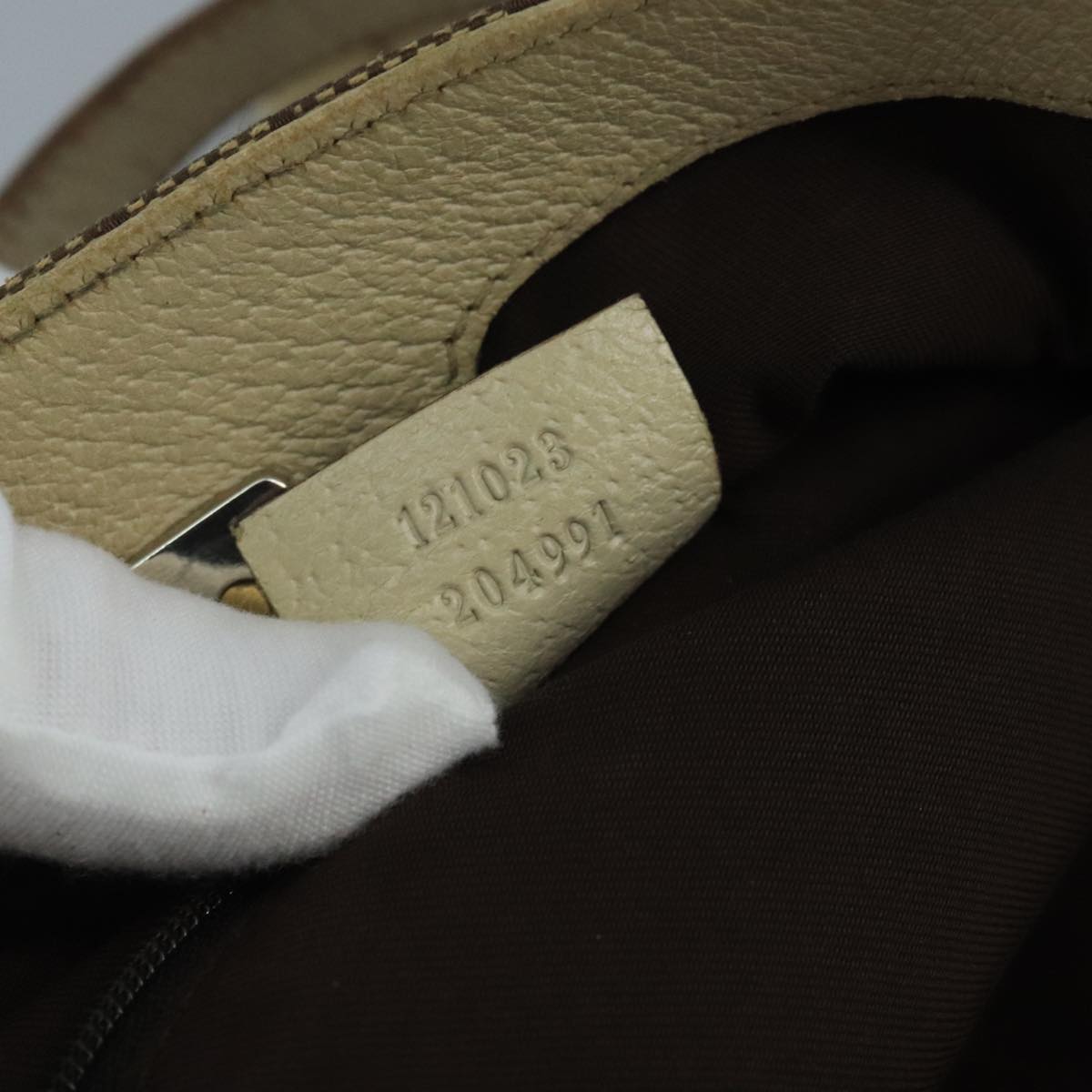 Gucci Gg Canvas Beige Canvas Tote Bag (Pre-Owned)