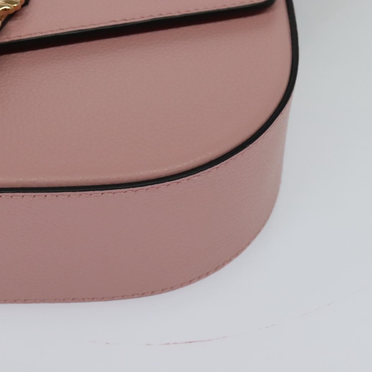 Versace Pink Leather Shoulder Bag (Pre-Owned)