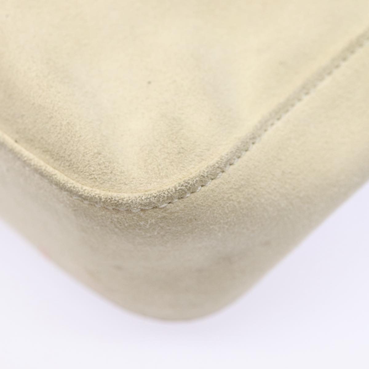Prada Beige Suede Shoulder Bag (Pre-Owned)