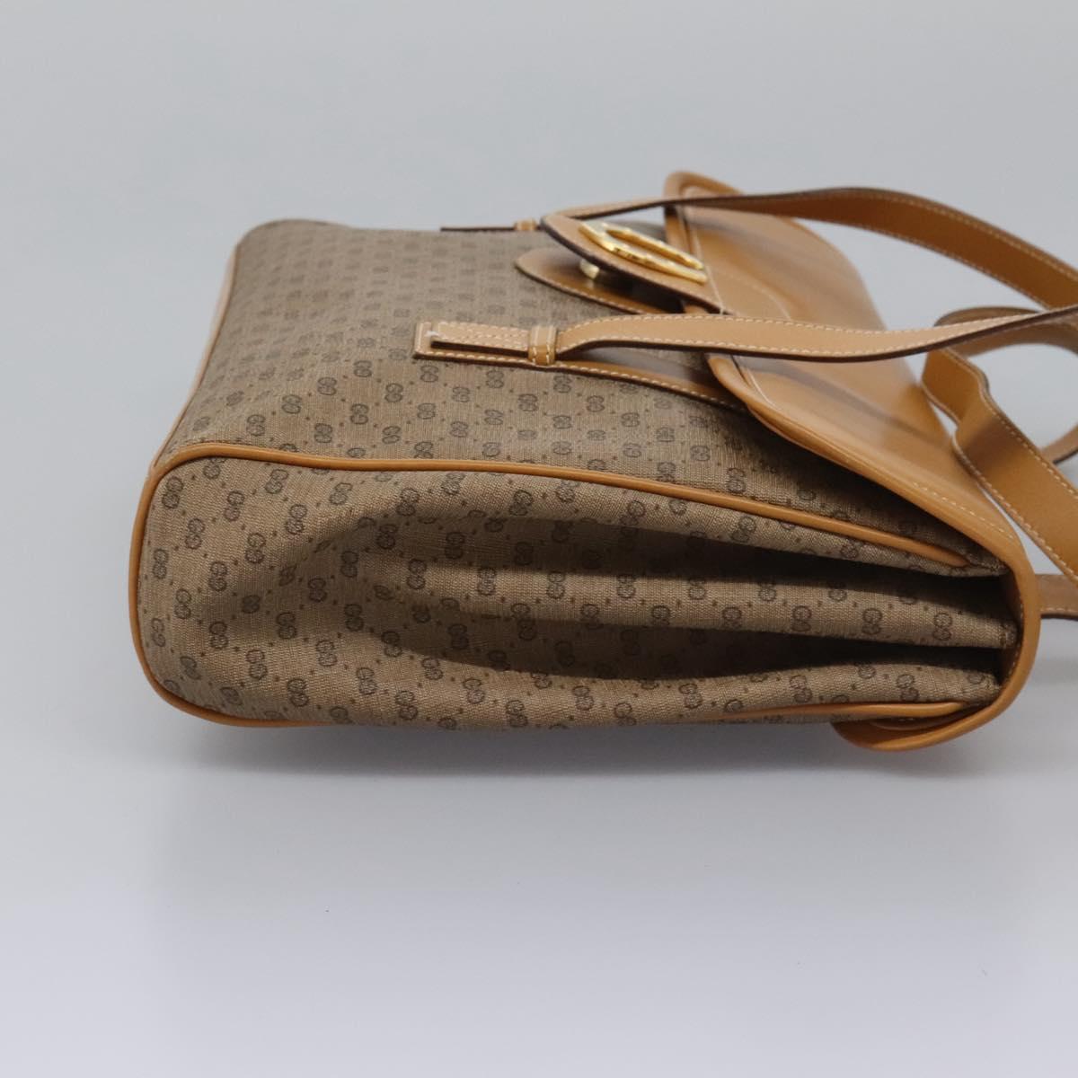 Gucci Micro Small Gg Canvas Beige Canvas Shoulder Bag (Pre-Owned)