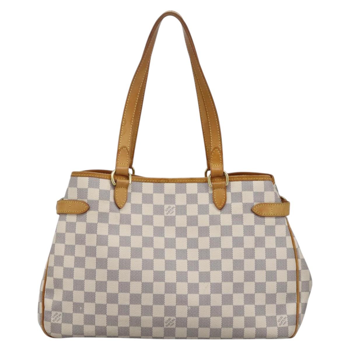Louis Vuitton Batignolles Horizontal White Canvas Tote Bag (Pre-Owned)