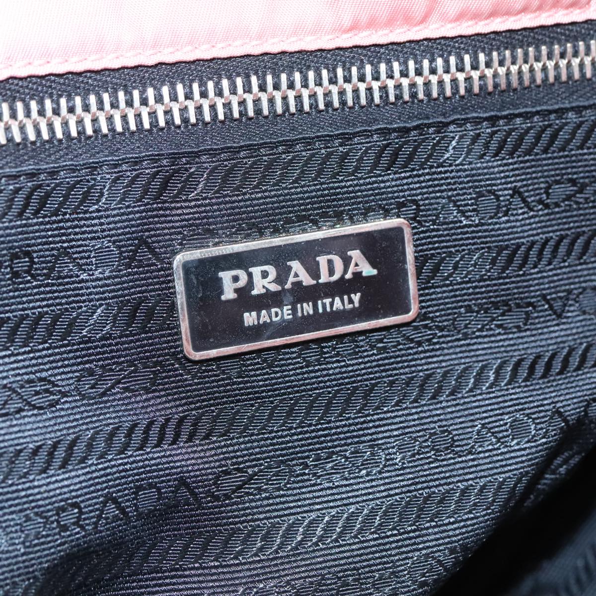 Prada Re-Nylon Pink Canvas Shoulder Bag (Pre-Owned)