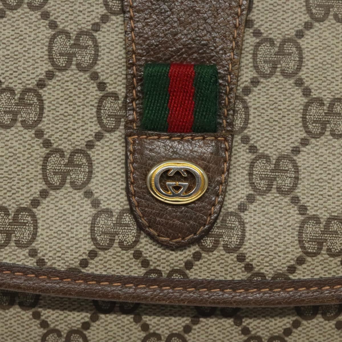 Gucci Ophidia Beige Canvas Clutch Bag (Pre-Owned)