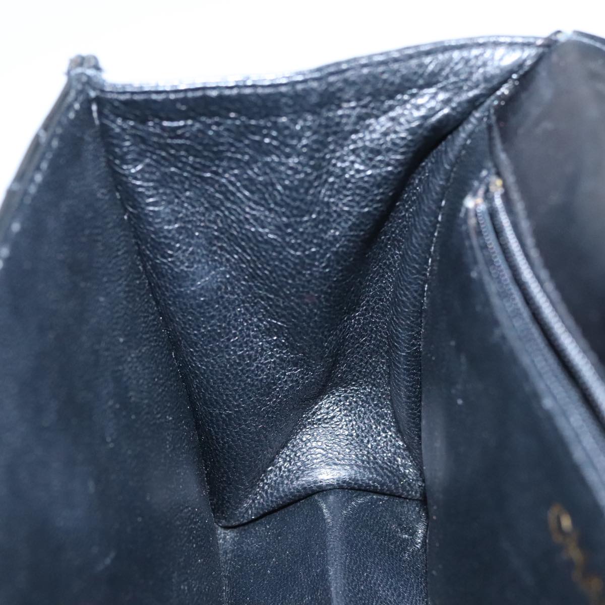 Chanel Full Flap Black Leather Shoulder Bag (Pre-Owned)