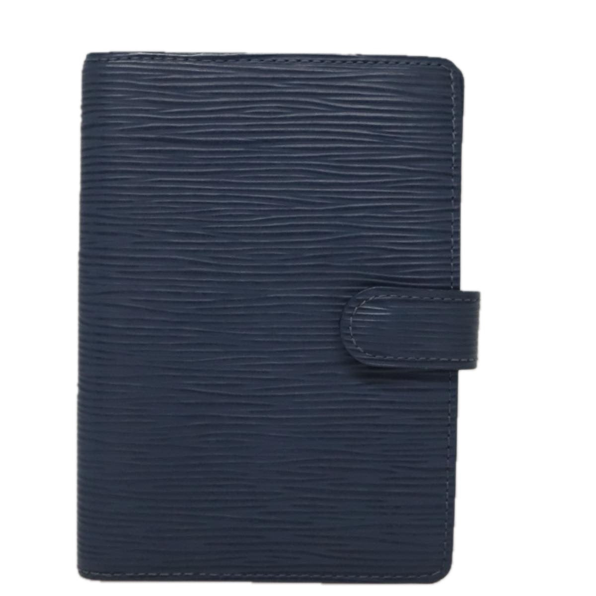 Louis Vuitton Agenda Pm Blue Leather Wallet (Pre-Owned)