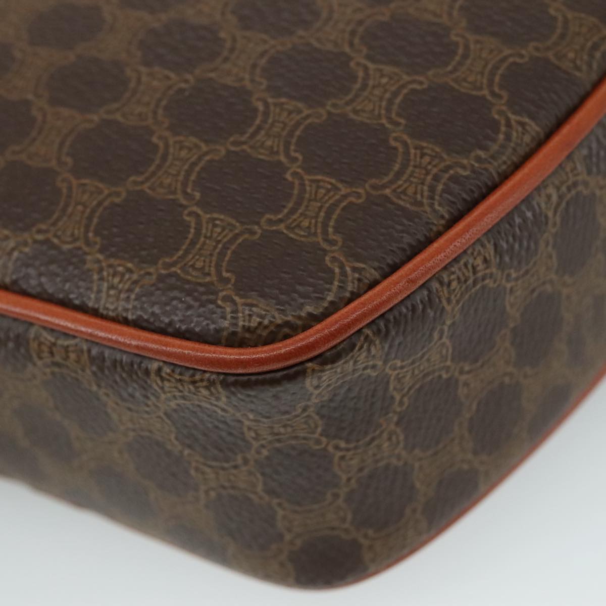 Céline Macadam Brown Canvas Shoulder Bag (Pre-Owned)