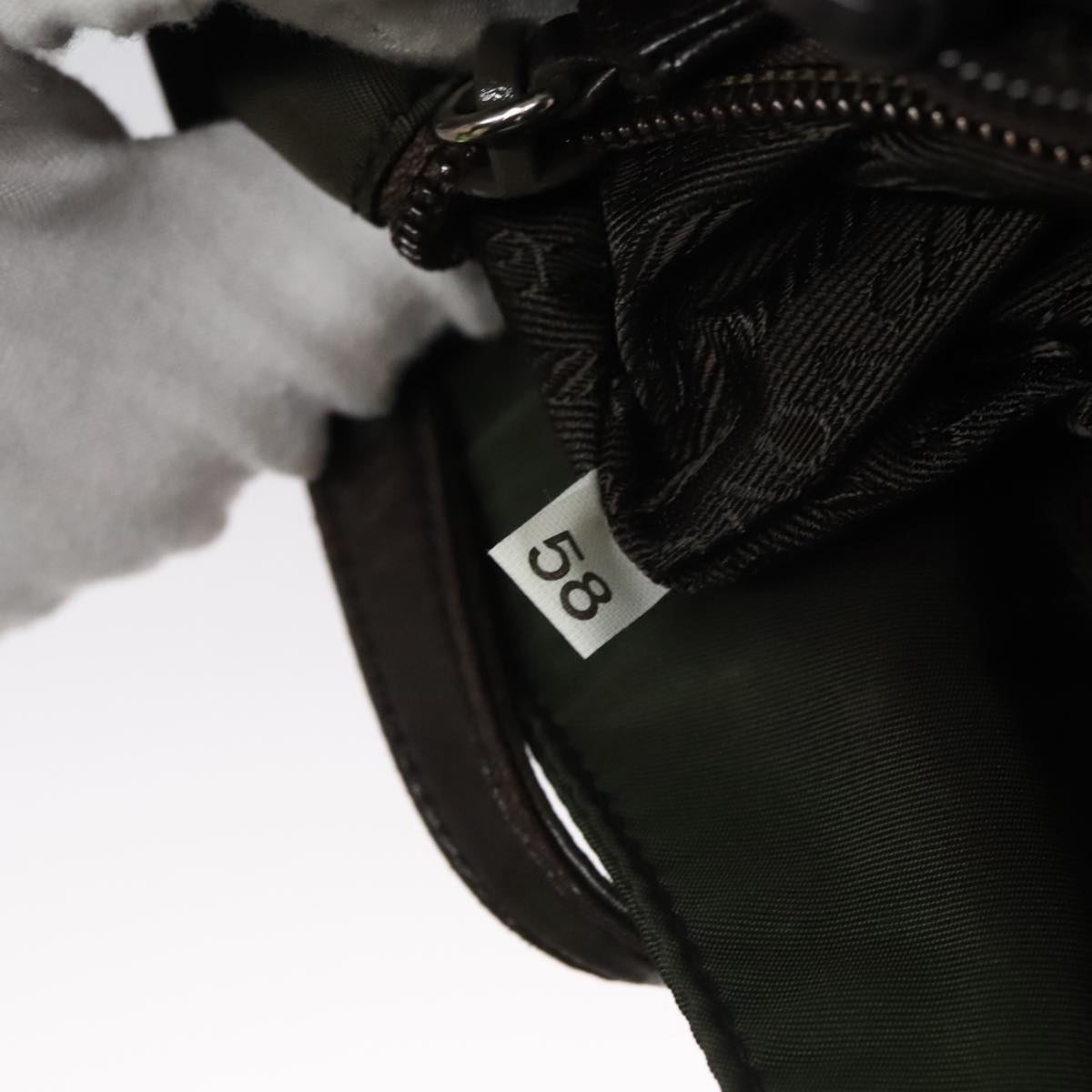 Prada Tessuto Khaki Synthetic Tote Bag (Pre-Owned)
