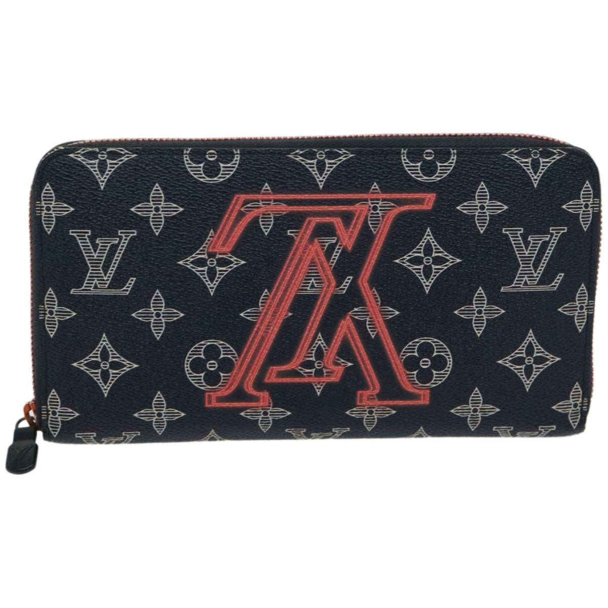 Louis Vuitton Zippy Organizer Black Canvas Wallet (Pre-Owned)