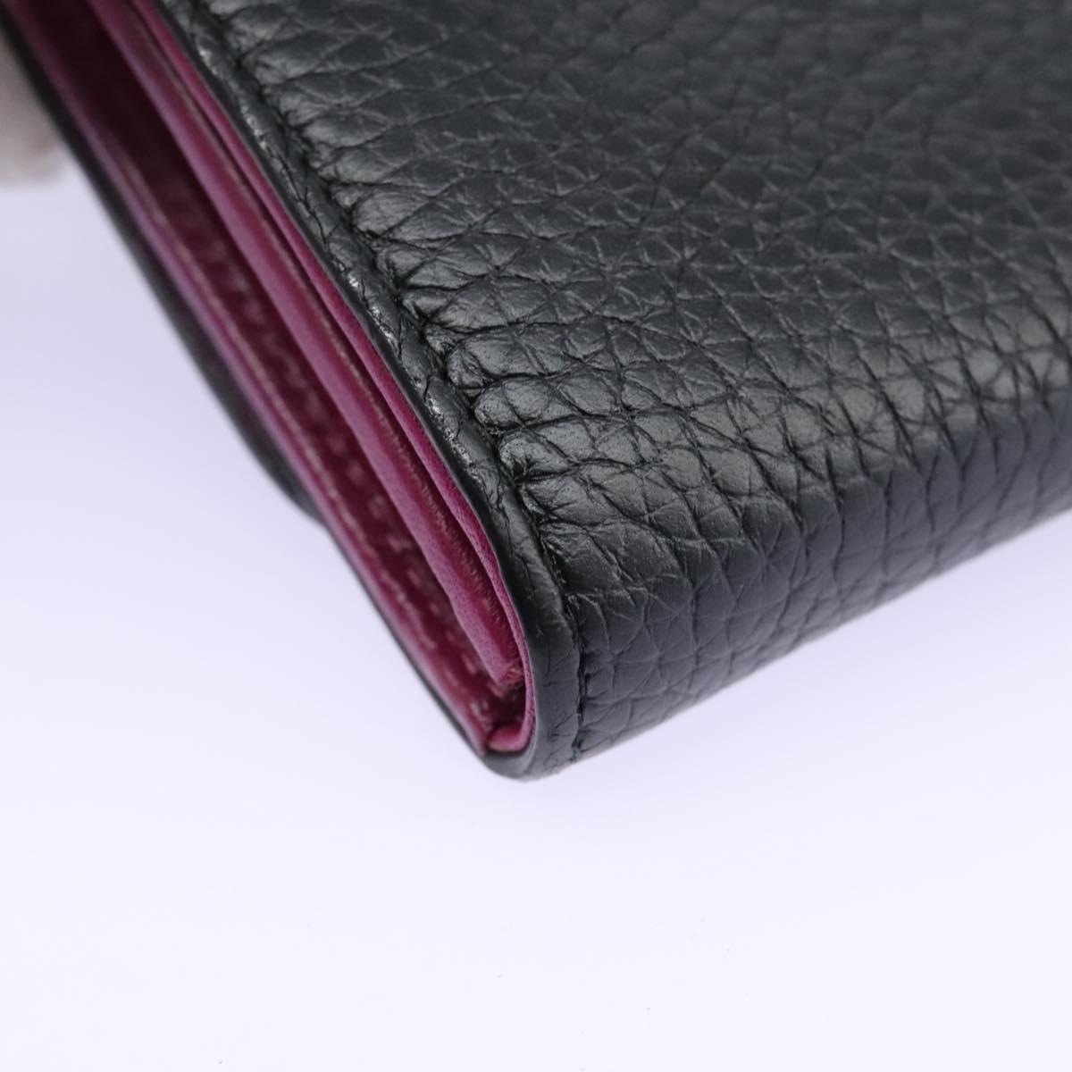 Dior Diorissimo Black Leather Wallet (Pre-Owned)