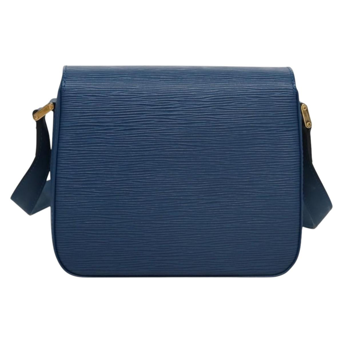 Louis Vuitton Grenelle Blue Leather Shoulder Bag (Pre-Owned)
