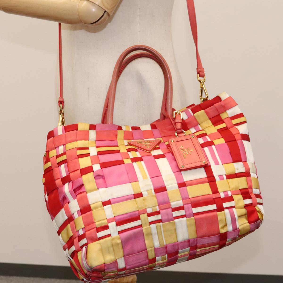 Prada Re-Nylon Red Synthetic Handbag (Pre-Owned)
