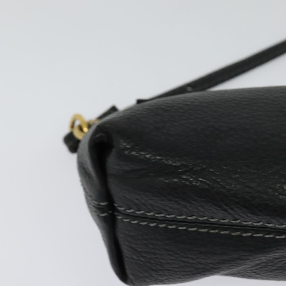 Chloé Marcie Black Leather Shoulder Bag (Pre-Owned)