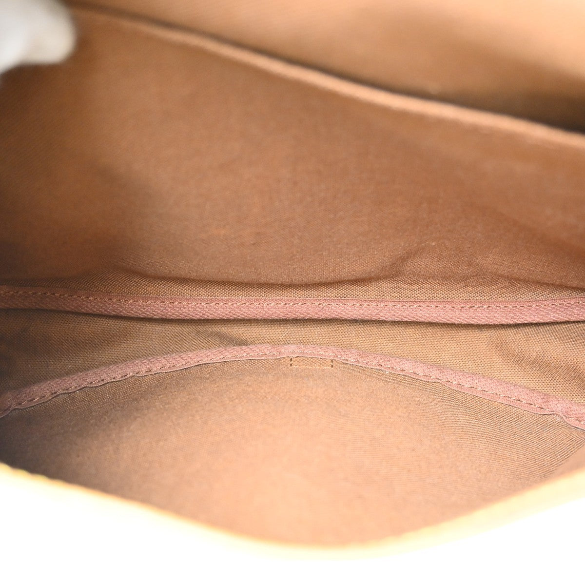 Louis Vuitton Saumur Monogram Canvas Brown Canvas Shoulder Bag Bag (Pre-Owned)