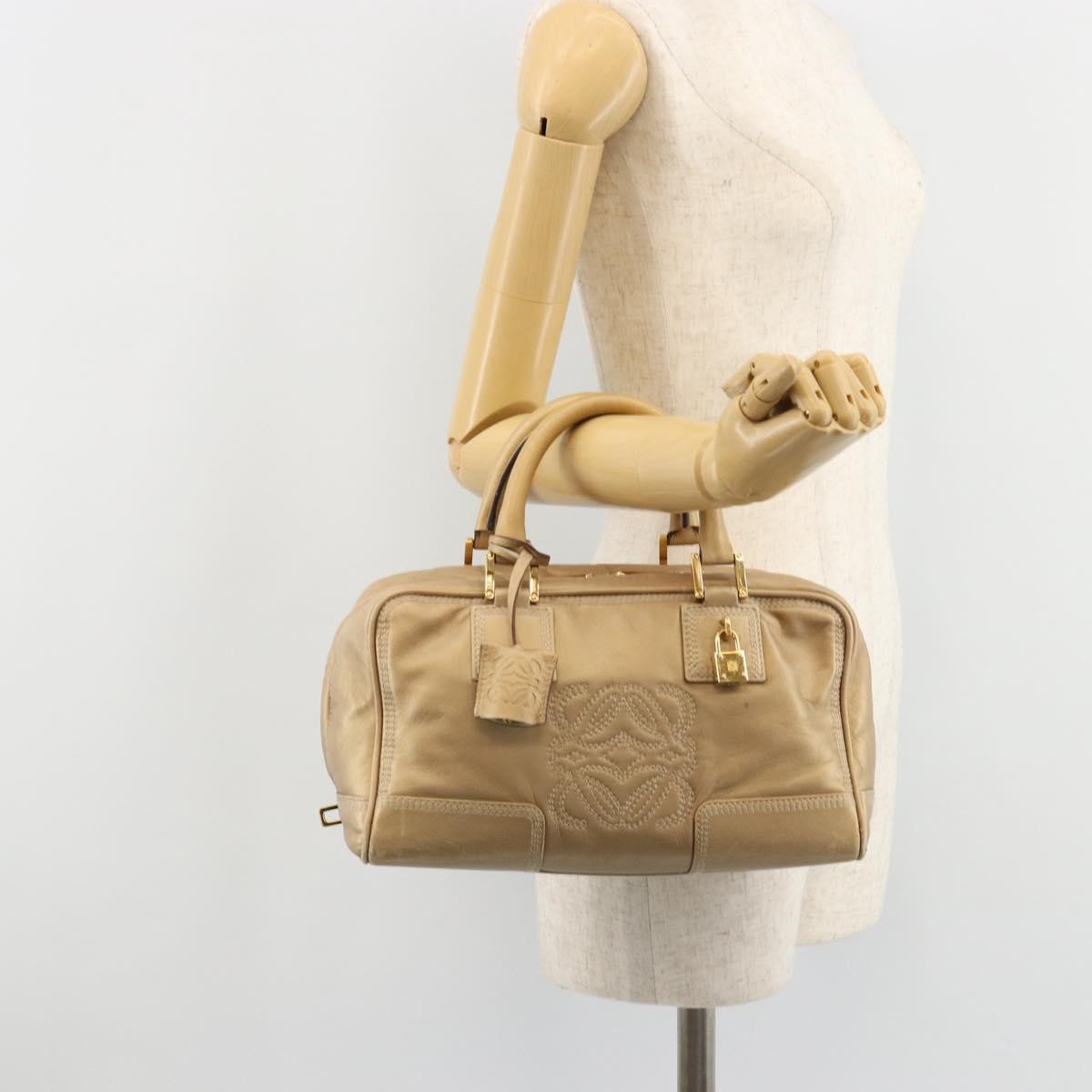 Loewe Amazona Leather Gold Leather Handbag (Pre-Owned)
