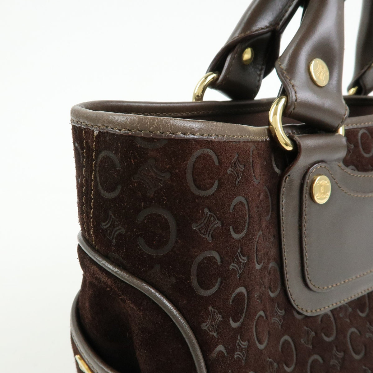 Celine Boogie Suede Brown Suede Handbag (Pre-Owned)