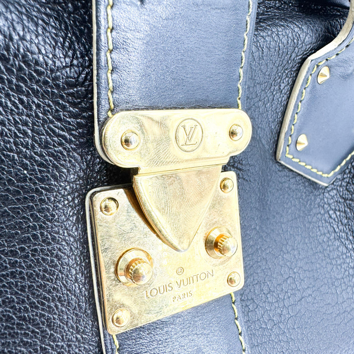 Louis Vuitton Suhali L'ingenieux Leather Black Leather Handbag (Pre-Owned)