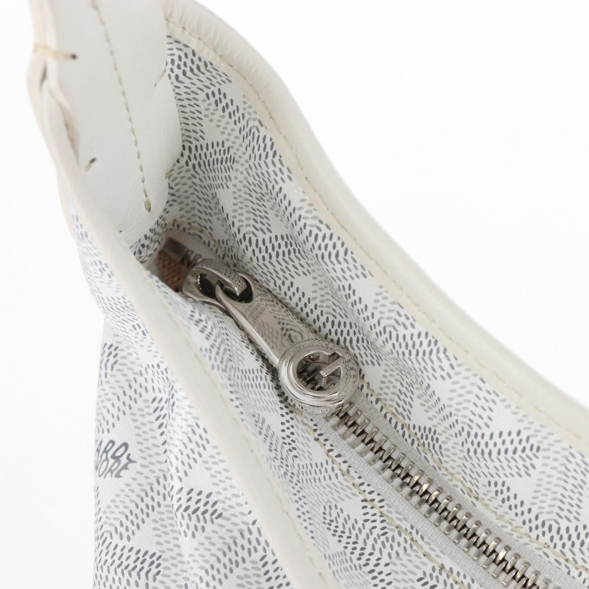 Goyard Boheme Hobo Iridescent Coated Canvas White Canvas Shoulder Bag Bag (Pre-Owned)