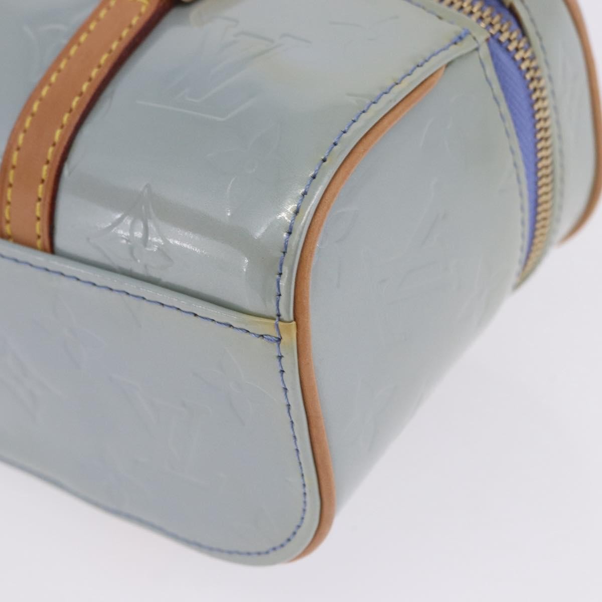 Louis Vuitton Sullivan Horizontal Monogram Vernis Blue Patent_Leather Handbag (Pre-Owned)